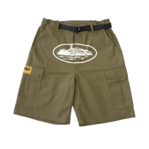 Cargo Corteiz Alcatraz Shorts Vert Khaki