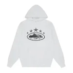 Corteiz 5 Starz Alcatraz Hoodie White