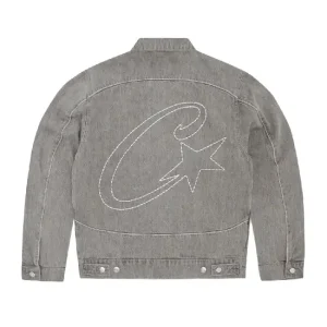 Corteiz C-Star Denim Trucker Jacket Grey