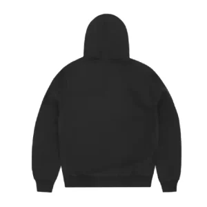 Corteiz Satin C Star Appliqué Hoodie Black